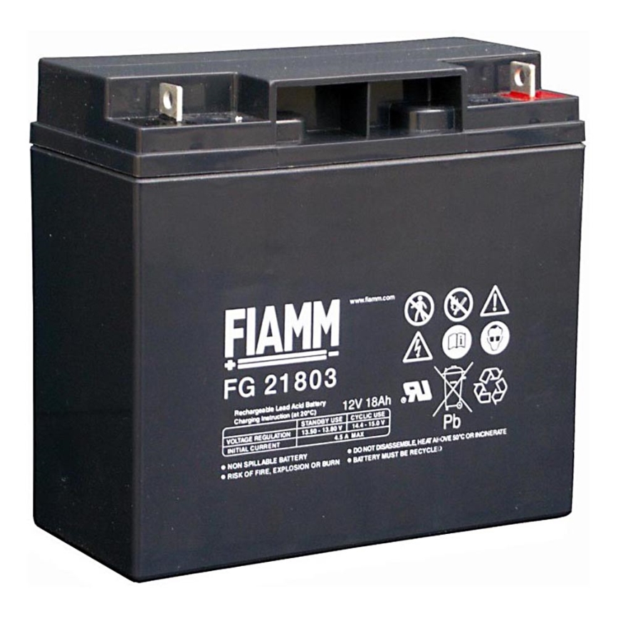 Fiamm FG21803 - Olovený akumulátor 12V/18Ah/oko M5