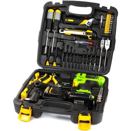 Fieldmann - AKU vŕtačka s príslušenstvom 12 V 1300 mAh