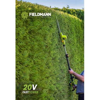 Fieldmann - Akumulátorové teleskopické plotové nožnice 20V