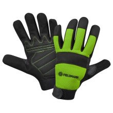 Fieldmann - Pracovné rukavice XXL čierna/zelená