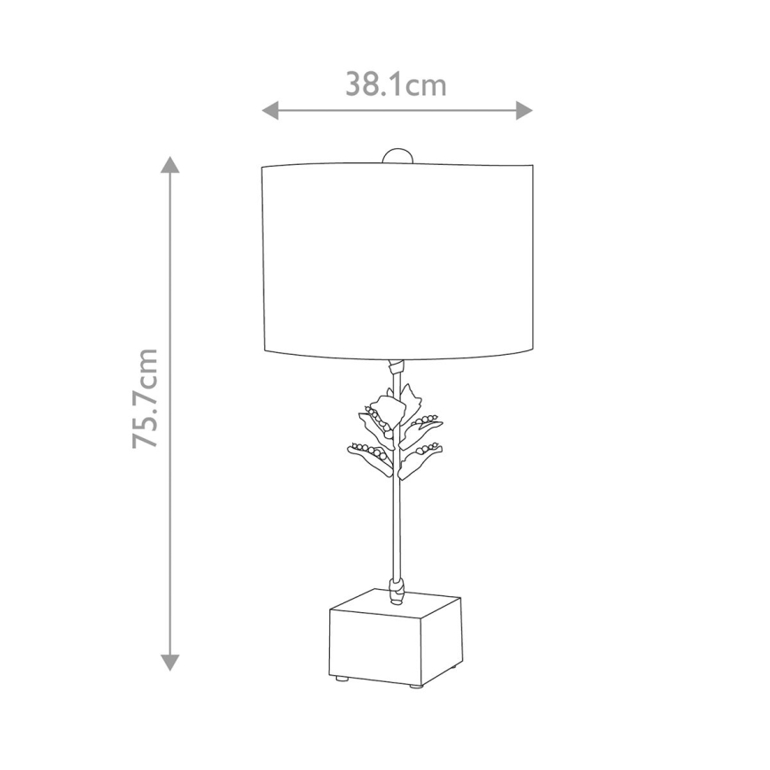 Flambeau - Stolná lampa CAMILIA 1xE27/60W/230V
