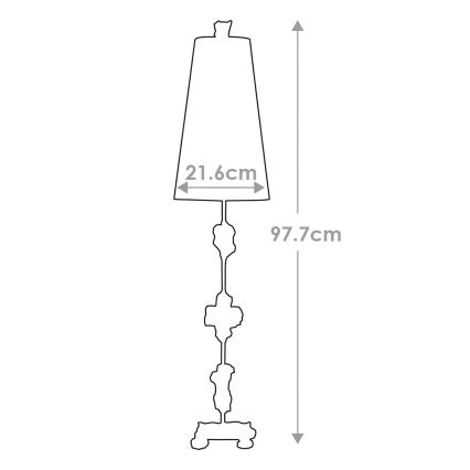 Flambeau - Stolná lampa FRAGMENT 1xE27/60W/230V