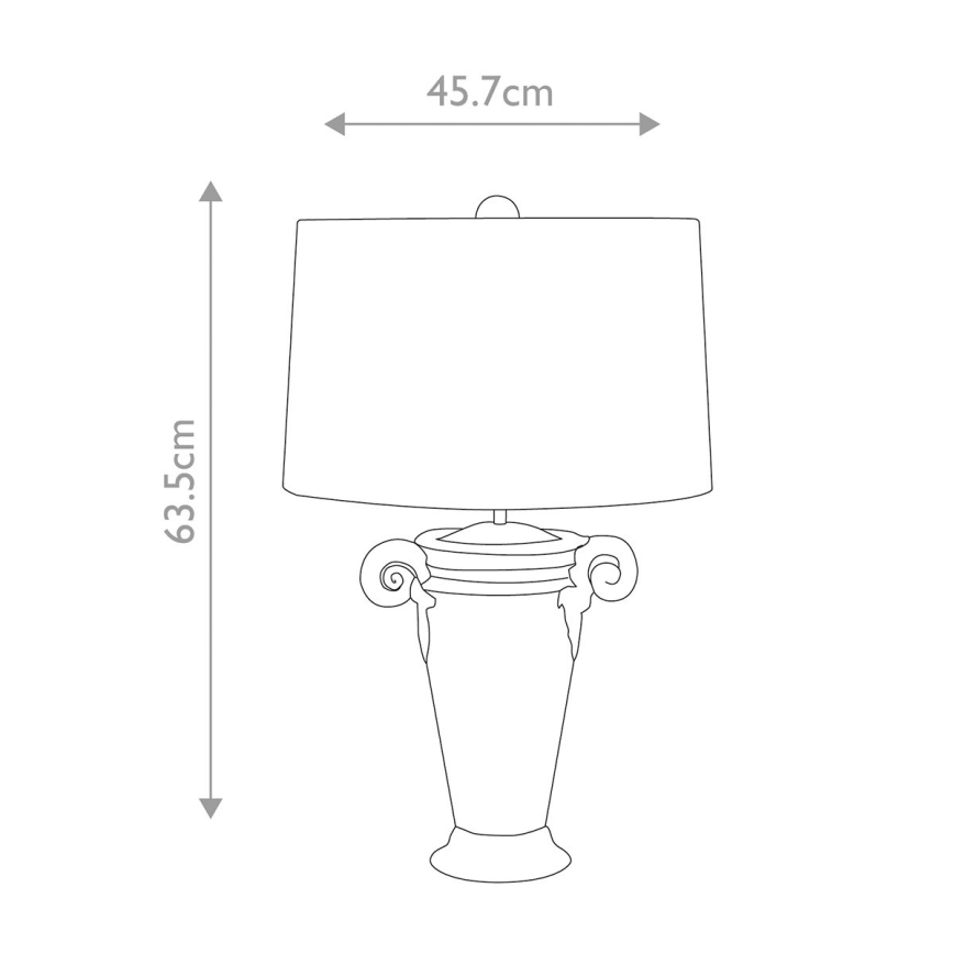 Flambeau - Stolná lampa GALLIER 1xE27/60W/230V
