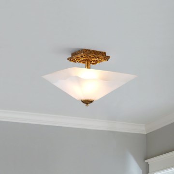 Flambeau STAR-F-S-DG - Stropné svietidlo STAR 2xE27/40W/230V medené