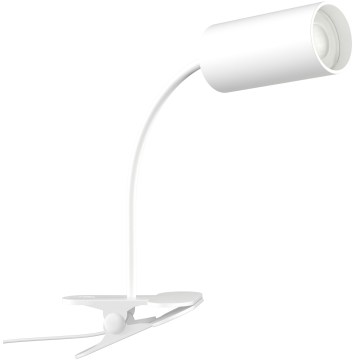Flexibilná lampa s klipom PUNTO 1xGU10/9W/230V biela