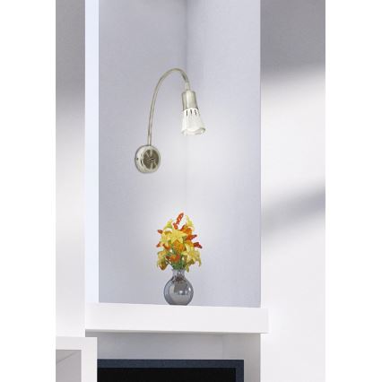 Flexibilná lampička ARENA 1xE14/40W/230V matný chróm