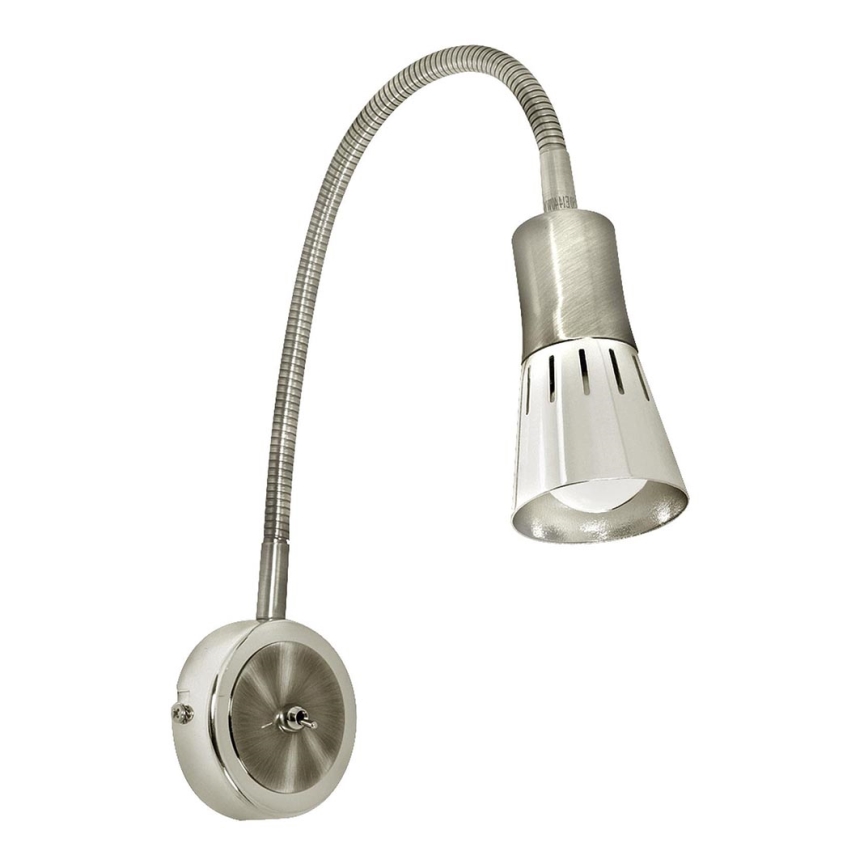 Flexibilná lampička ARENA 1xE14/40W/230V matný chróm