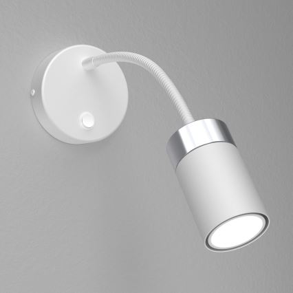 Flexibilná lampička JOKER 1xGU10/8W/230V biela/matný chróm