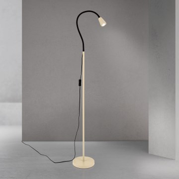 Flexibilná stojaca lampa DOTTY 1xGU10/10W/230V béžová/čierna