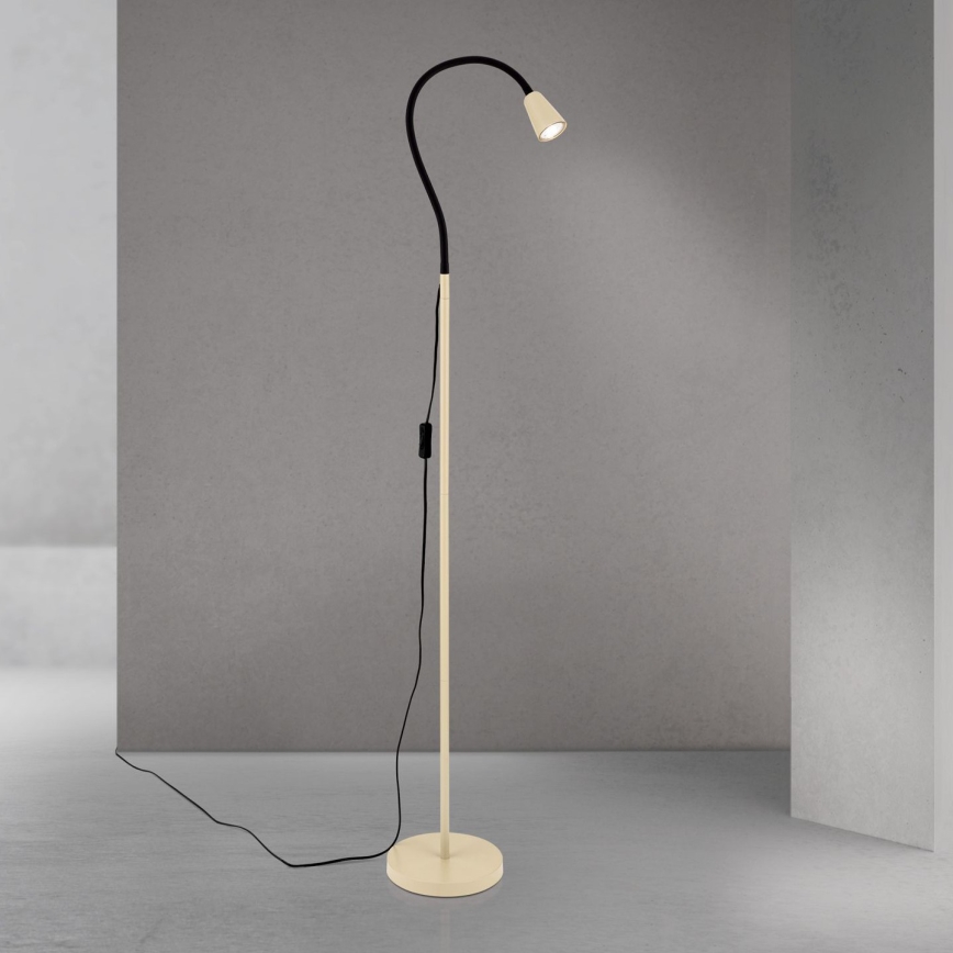 Flexibilná stojaca lampa DOTTY 1xGU10/10W/230V béžová/čierna