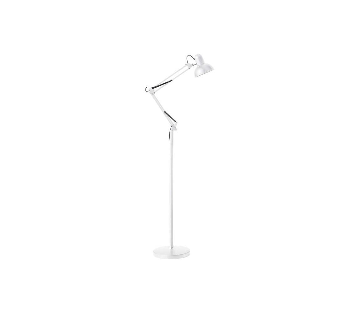 Flexibilná stojacia lampa AURIQ 1xE27/60W/230V 184 cm biela 004829