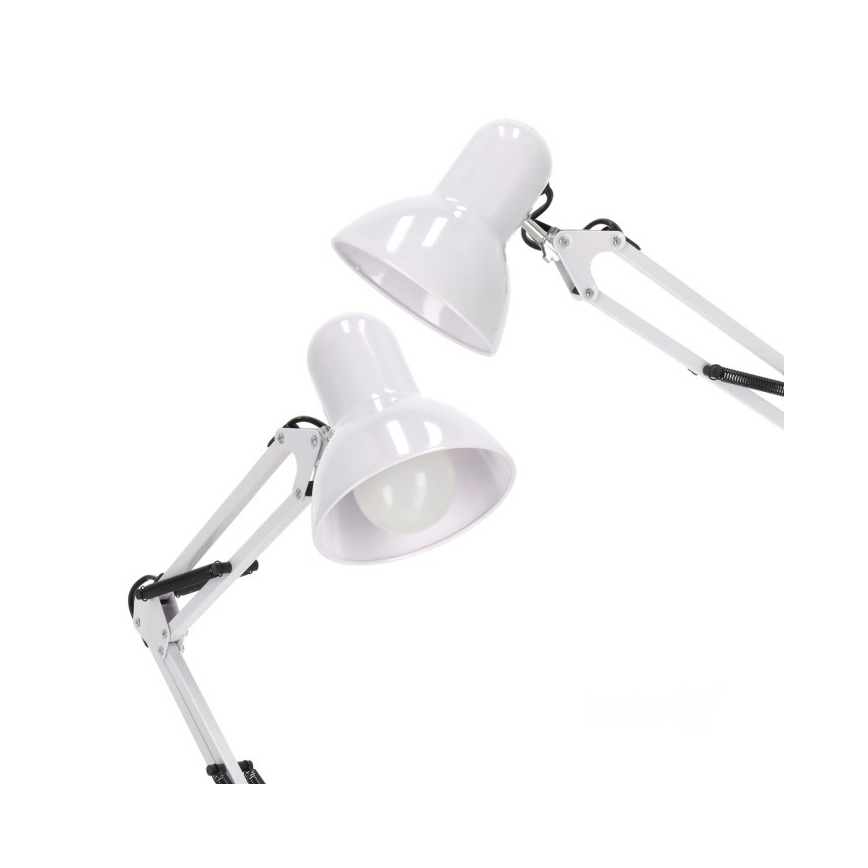 Flexibilná stojacia lampa AURIQ 1xE27/60W/230V 184 cm biela
