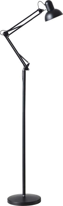 Flexibilná stojacia lampa AURIQ 1xE27/60W/230V 184 cm čierna