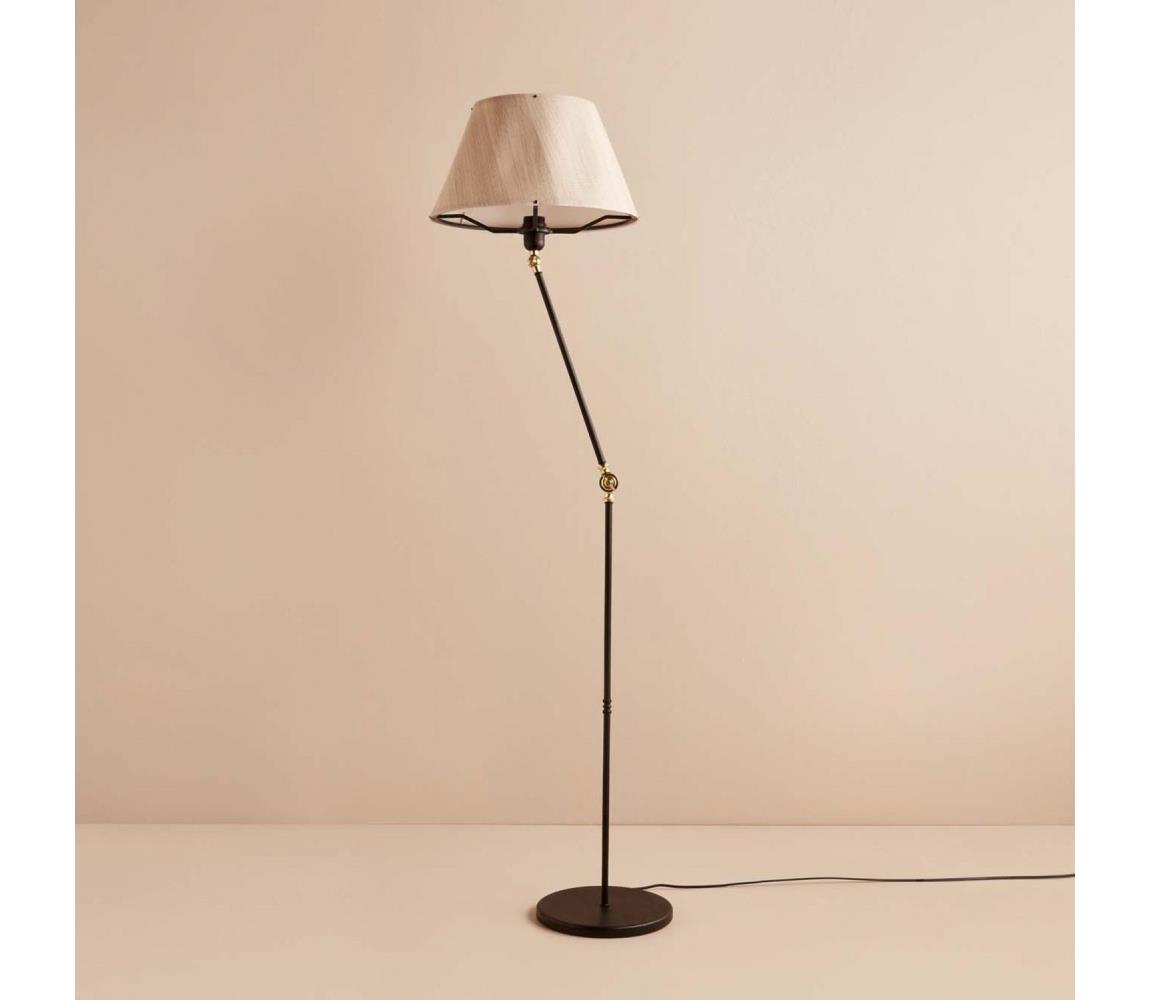 Flexibilná stojacia lampa AYD 1xE27/40W/230V čierna/béžová 780SGN3527