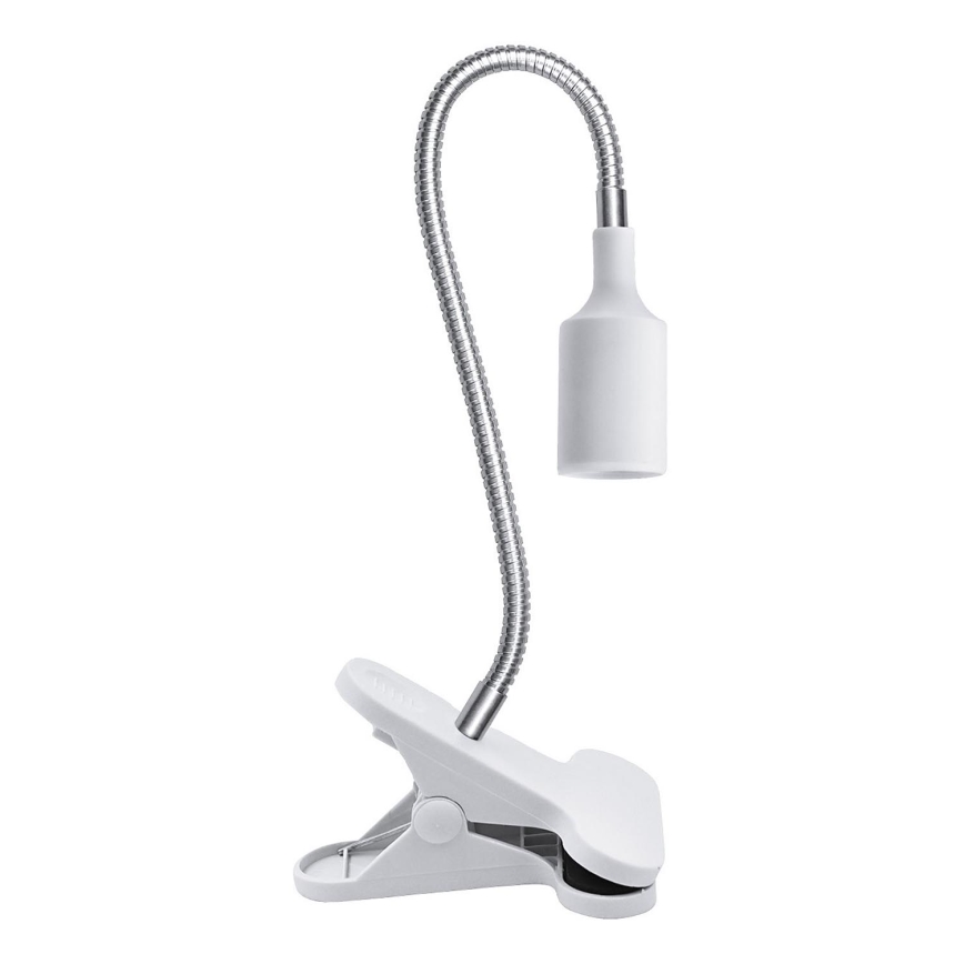 Flexibilná stolná lampa s klipom na pestovanie rastlín PLANTY 1xE27/30W/230V biela