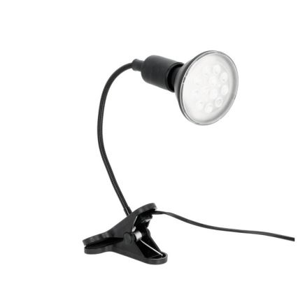 Flexibilná stolná lampa s klipom na pestovanie rastlín PLANTY 1xE27/30W/230V čierna