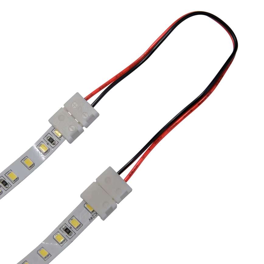Flexibilný obojstranný úhlový konektor pre 2pinové LED pásiky 8 mm