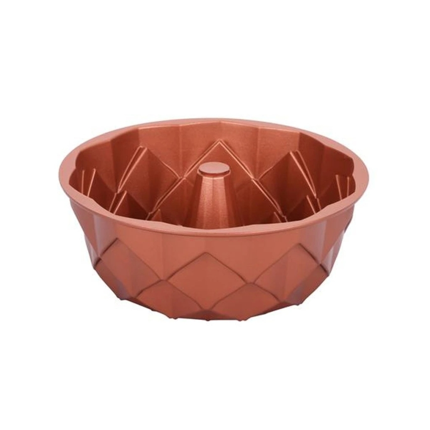 Forma na bábovku KITCHISIMO 24 cm diamant/medená