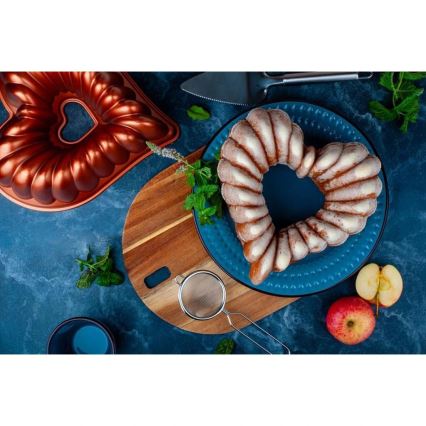 Forma na bábovku KITCHISIMO srdce/medená