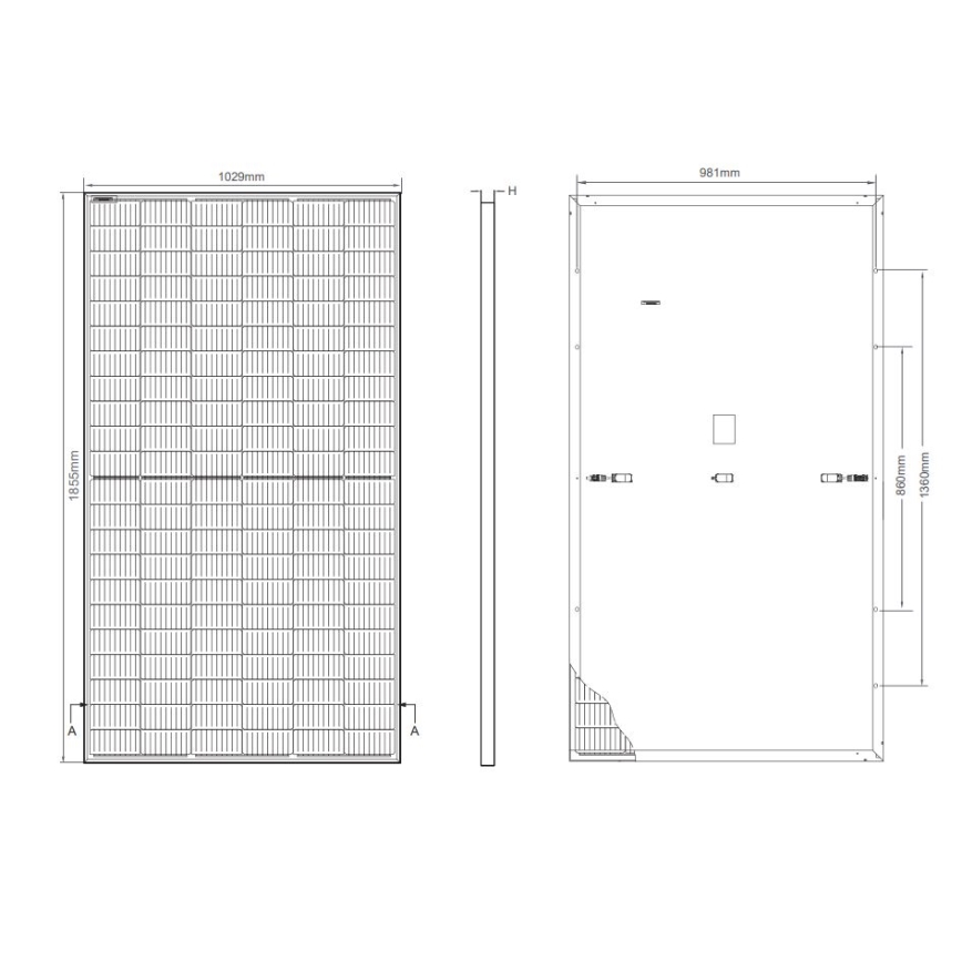 Fotovoltaický solárny panel JINKO 400Wp čierny rám IP68 Half Cut
