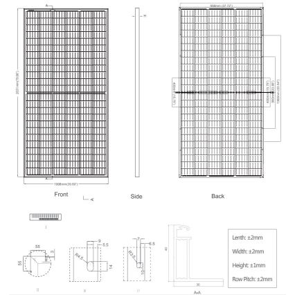 Fotovoltaický solárny panel JINKO 400Wp IP67 bifaciálny - paleta 27 ks