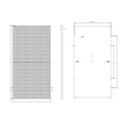 Fotovoltaický solárny panel JINKO 460Wp čierny rám IP68 Half Cut