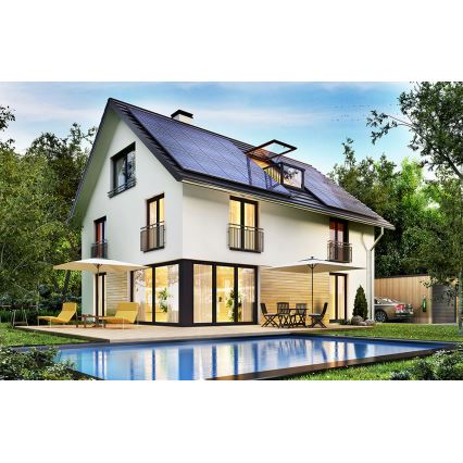 Fotovoltaický solárny panel JINKO 460Wp čierny rám IP68 Half Cut