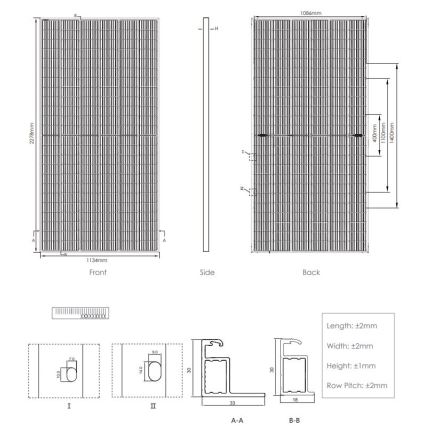 Fotovoltaický solárny panel JINKO 530Wp IP68 Half Cut bifaciálny