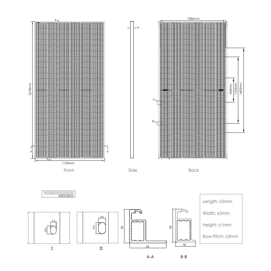 Fotovoltaický solárny panel JINKO 530Wp IP68 Half Cut bifaciálny