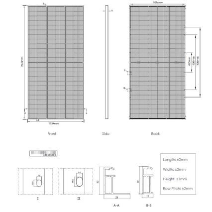 Fotovoltaický solárny panel JINKO 545Wp strieborný rám IP68 Half Cut bifaciálny