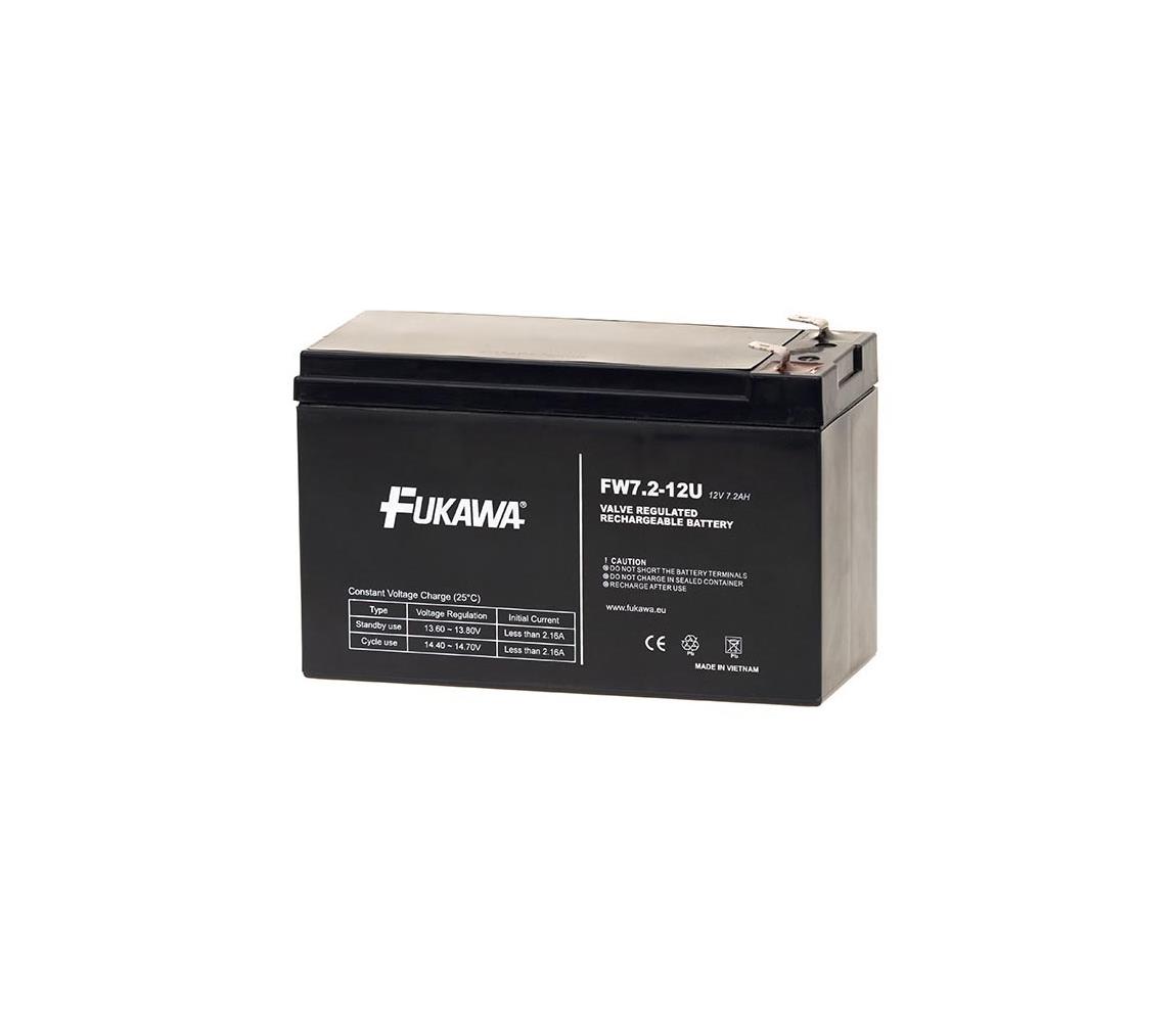 Fukawa FUKAWA FW 7,2-12 F1U - Olovený akumulátor 12V/7,2Ah/on 4,7mm 
