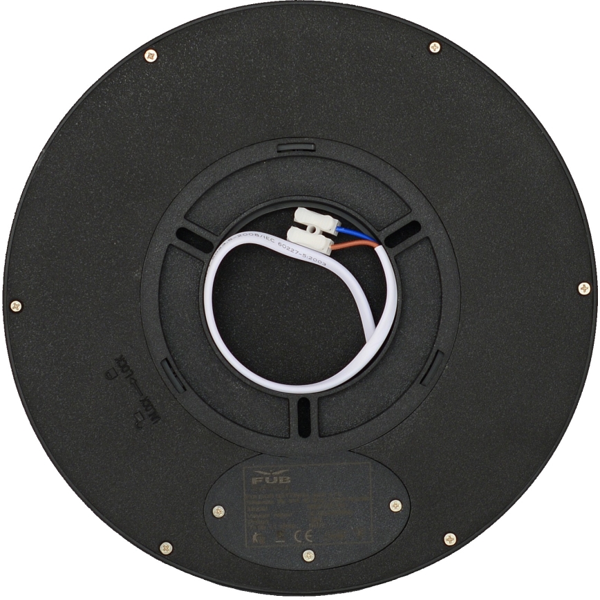Fulgur 41811 - LED Stropné svietidlo NOMY LED/18W/230V 3000/4000/6000K IP40 pr. 23 cm čierna