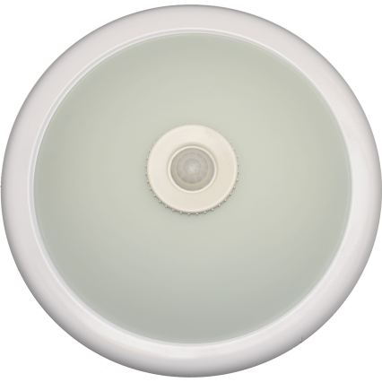 Fulgur s-22941 - Stropné svietidlo s pohybovým a súmrakovým čidlom DARINA 2xE27/40W/230V priemer 30 cm biela