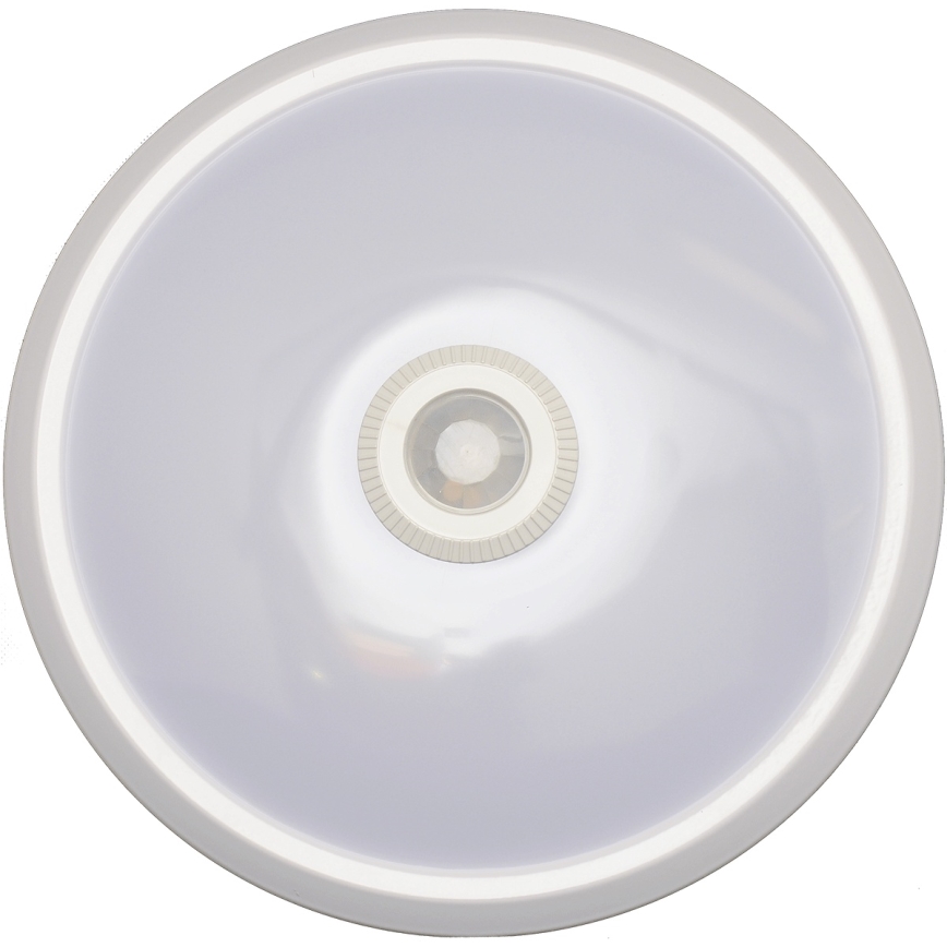Fulgur s-39670 - LED núdzové svietidlo DARINA s pohybovým a súmrakovým senzorom LED/16W/230V, priemer 29 cm