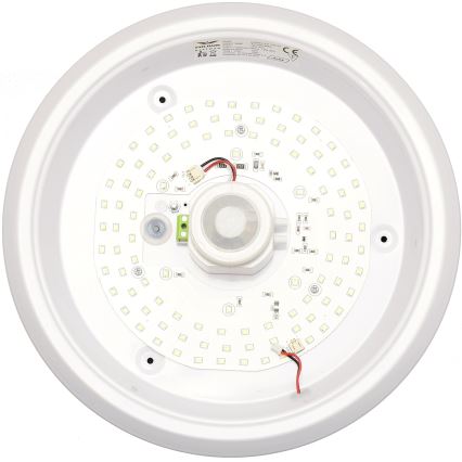 Fulgur s-39670 - LED núdzové svietidlo DARINA s pohybovým a súmrakovým senzorom LED/16W/230V, priemer 29 cm