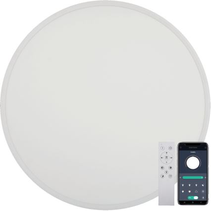 Fulgur s-43041 - LED stmievateľné stropné svietidlo NOMY-RC LED/50W/230V 3000/4000/6500K pr. 60 cm IP40 biela + diaľkové ovládanie