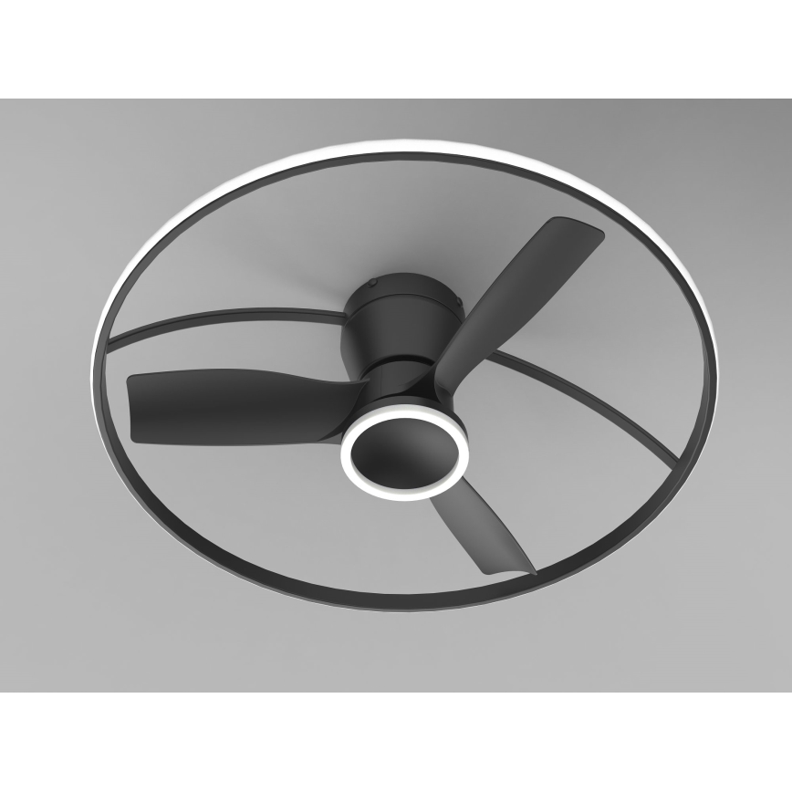Fulgur s-43047 - stmievateľný LED stropný ventilátor THORA LED/50W/230V 2700-5000K čierny + diaľkové ovládanie