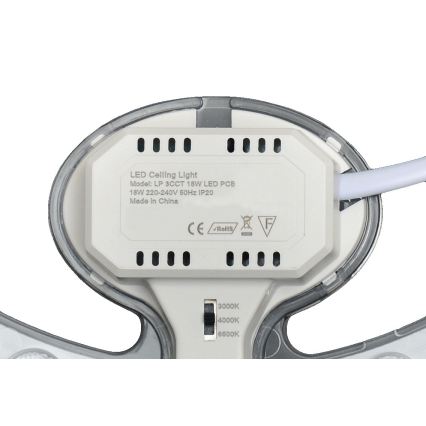 Fulgur s-43089 - LED magnetický modul, 18 W, 230 V, 3000/4000/6500 K, priemer 23,1 cm