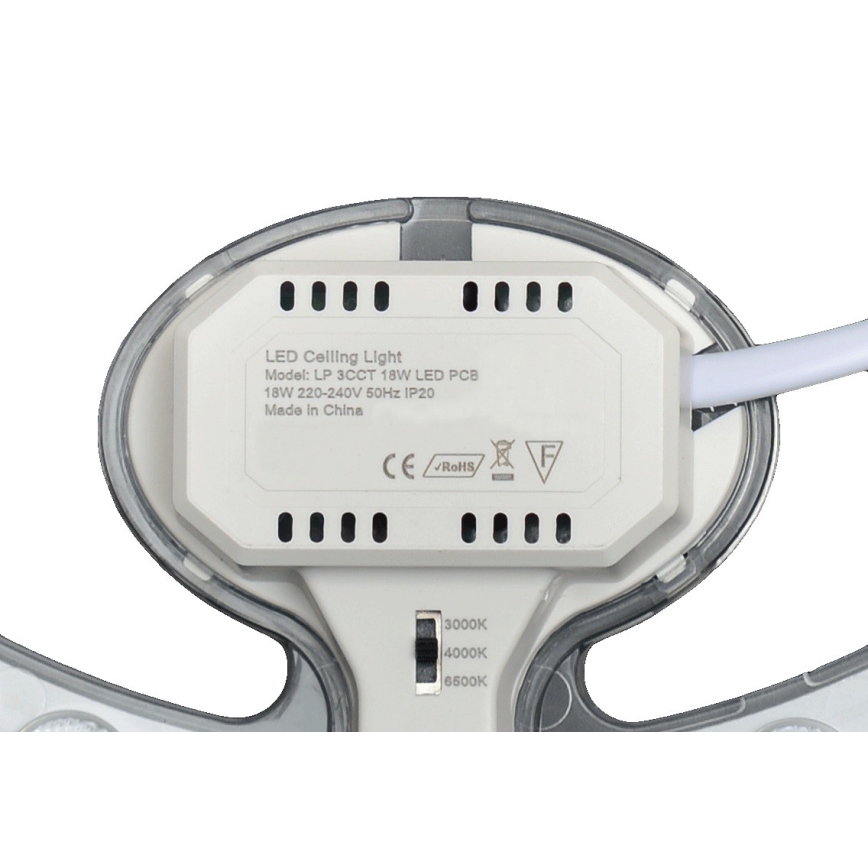 Fulgur s-43089 - LED magnetický modul, 18 W, 230 V, 3000/4000/6500 K, priemer 23,1 cm