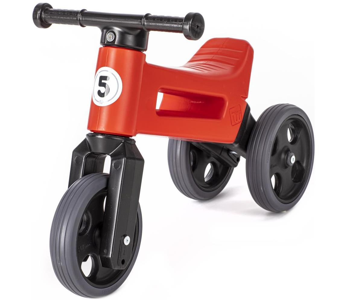 Funny Wheels - Odrážadlo 2v1 RIDER SPORT červená/čierna 11408588
