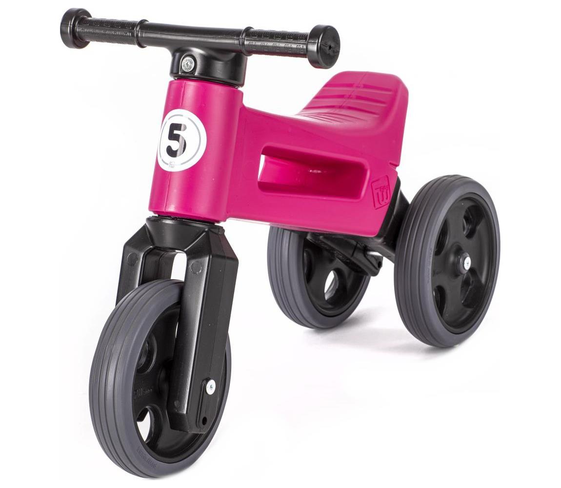 Funny Wheels - Odrážadlo 2v1 RIDER SPORT ružová/čierna 11408526