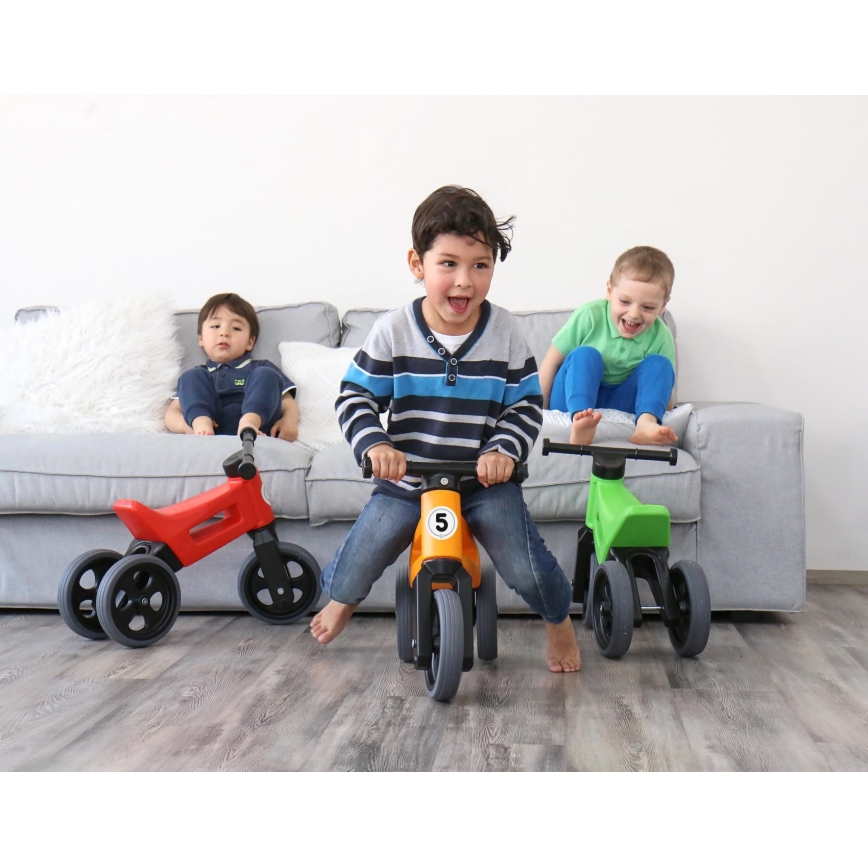 Funny Wheels - Odrážadlo 2v1 RIDER SPORT zelená/čierna