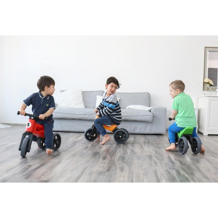 Funny Wheels - Odrážadlo 2v1 RIDER SPORT zelená/čierna