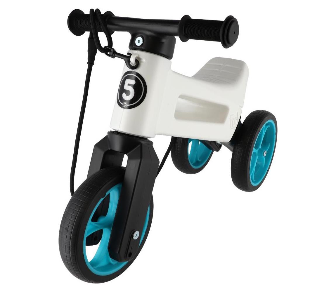 Funny Wheels - Odrážadlo 2v1 RIDER SUPER SPORT biela/čierna/modrá 11404497