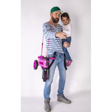 Funny Wheels - Odrážadlo 2v1 RIDER SUPER SPORT ružové/čierne