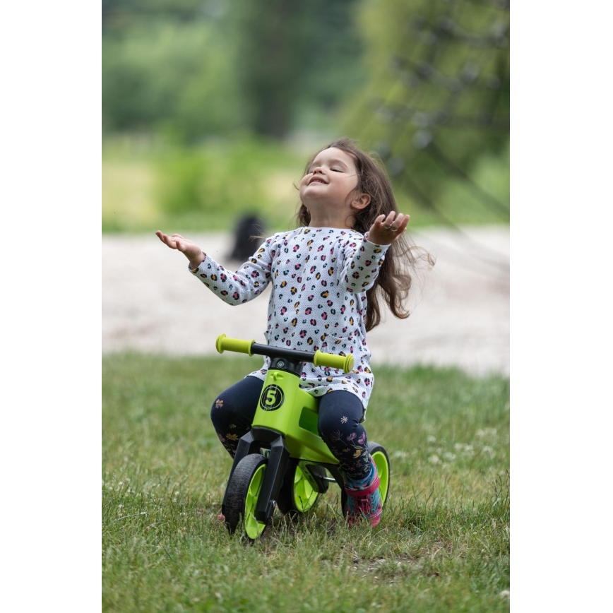 Funny Wheels - Odrážadlo 2v1 RIDER SUPER SPORT zelená/čierna