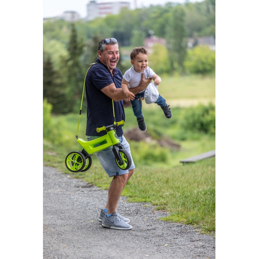 Funny Wheels - Odrážadlo 2v1 RIDER SUPER SPORT zelená/čierna