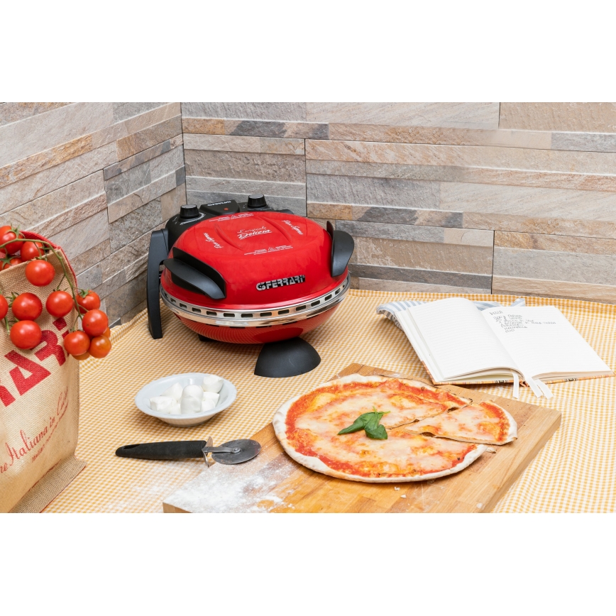 G3Ferrari G1000602 - Rúra na pizzu DELIZIA 1200W/230V červená