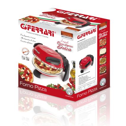 G3Ferrari G1000602 - Rúra na pizzu DELIZIA 1200W/230V červená