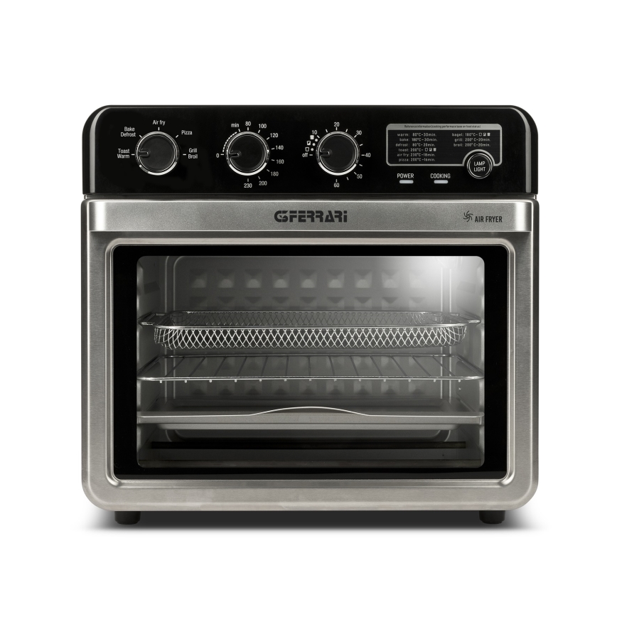 G3Ferrari G1022100 - Teplovzdušná rúra s fritézou 2000 W / 230 V, 32 l, nerez